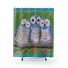 Original Art Owl Shower Curtain For Cool Bathroom Decor