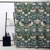 Original Design Green Strawberry Thief William Morris Shower Curtain - English Home Bathroom Decor