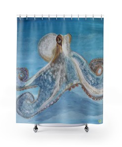 Original Octopus Shower Curtain for Bathroom Decor