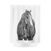 Original Western Artwork Shower Curtain with Wild Horse Riding for a Unique and Personalized Bathroom Decor 