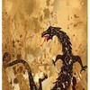 Ornament Body Folk Floral Dragon Shower Curtain Stable