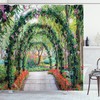 Ornamental Flower Arches With Path Plants Garden Shower Curtain - A Beautiful Addition To Your Bathroom