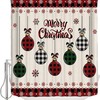 Ornaments Snowflake Shower Curtain For A Chic Christmas Theme