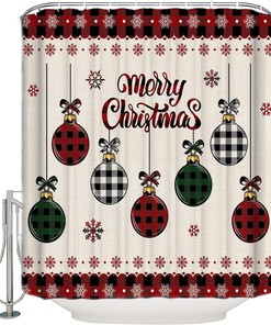 Ornaments Snowflake Shower Curtain For A Chic Christmas Theme