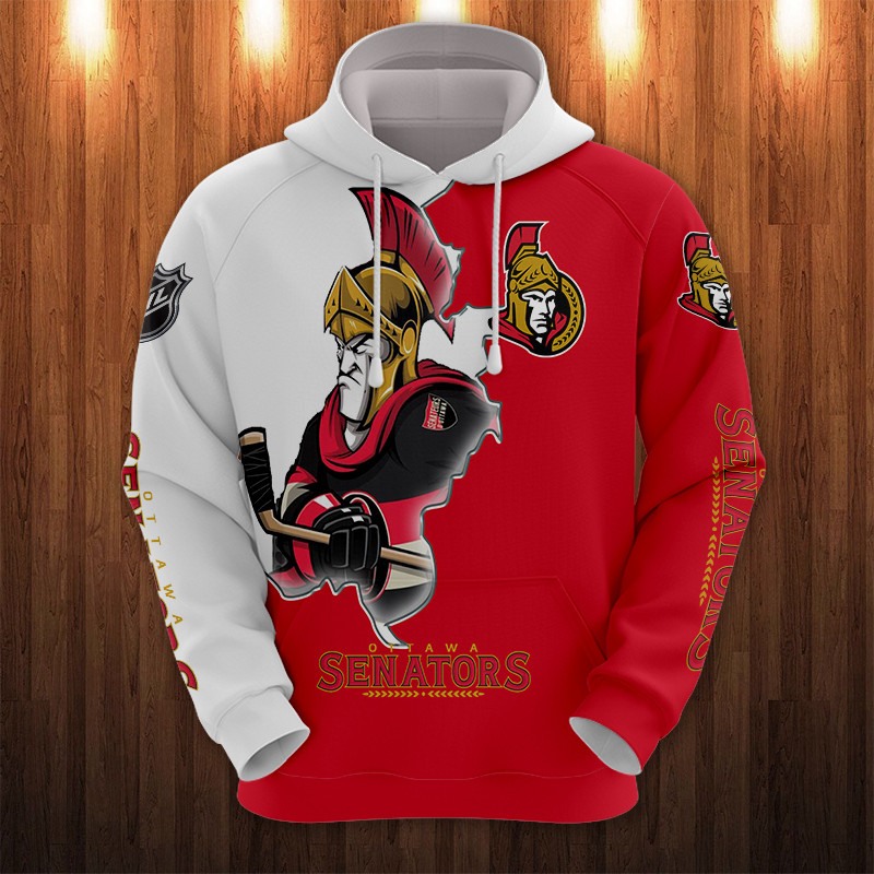 Ottawa Senators Cartoon Graphic 3D Zip Hoodie - Zip Hoodie For Fan