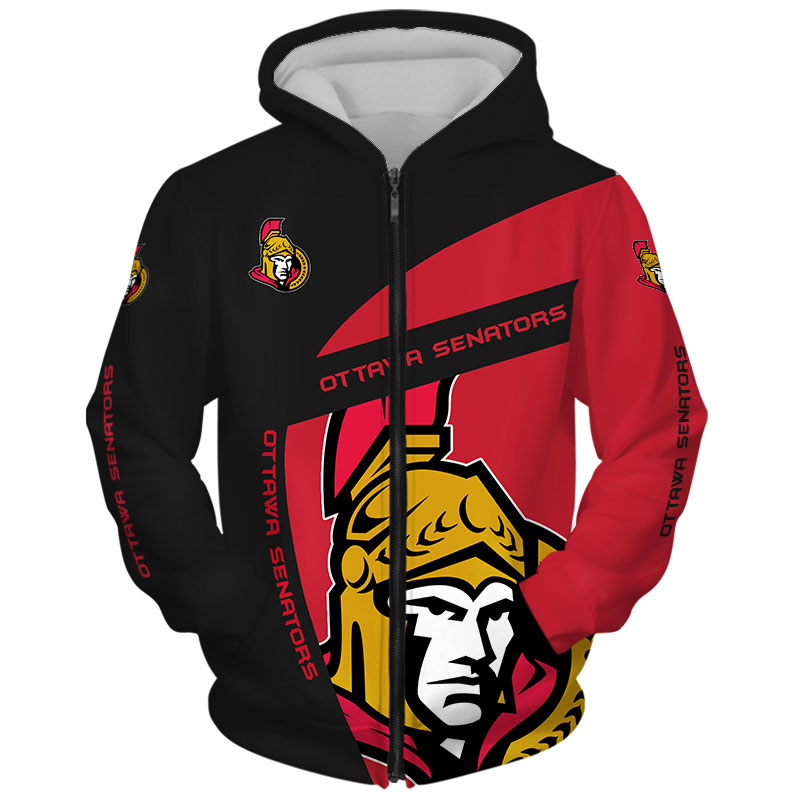 Ottawa Senators Gift 3D Zip Hoodie - Gifts For Fans