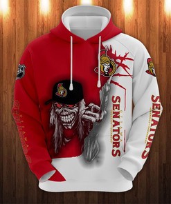Ottawa Senators Ultra Death Graphic 3D Hoodie - Halloween Gift