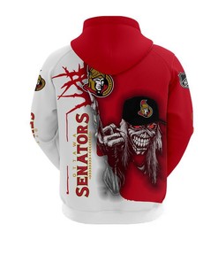 Ottawa Senators Ultra Death Graphic 3D Hoodie - Halloween Gift