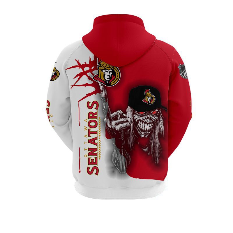 Ottawa Senators Ultra Death Graphic 3D Hoodie - Halloween Gift