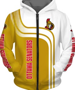 Ottawa Senators Zip Hoodie Pullover - Gift For Fans