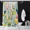 Outdoor Divinity White Tiger Men's Shower Curtain - Waterproof 79x71 Shower Curtaincolor