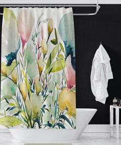 Outdoor Divinity White Tiger Men's Shower Curtain - Waterproof 79x71 Shower Curtaincolor