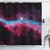 Outer Space Stars Galaxy Print Shower Curtain for Sci-Fi Bathroom 