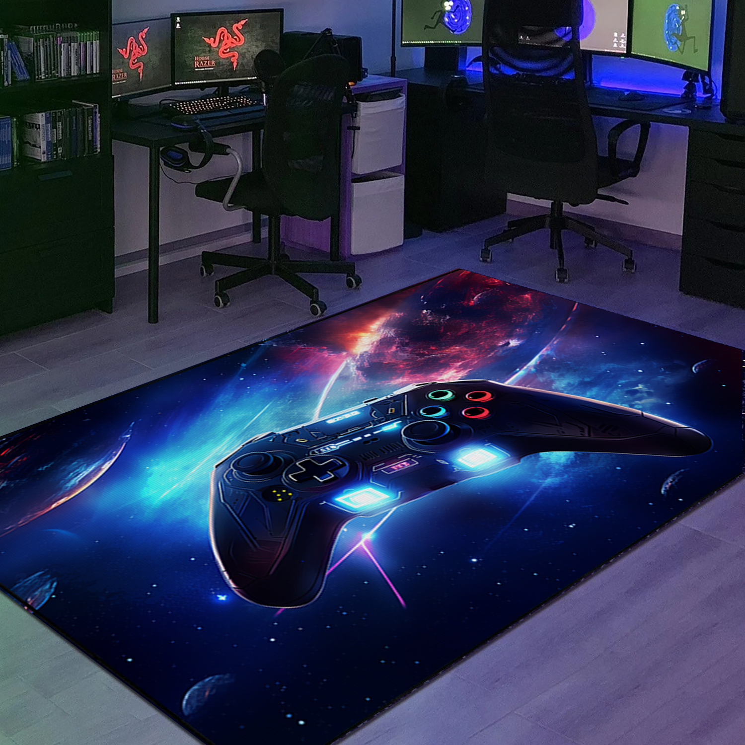 Oversized Game Rug - Personalized Gaming Area Rug for Boys Bedroom - Image 2