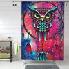 Owl Dream Catcher Shower Curtain for a Mystical Feel