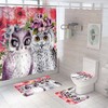 Owl Shower Curtain Bathroom Decoration