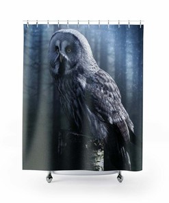 Owl Shower Curtain For Cute Bathroom Decor