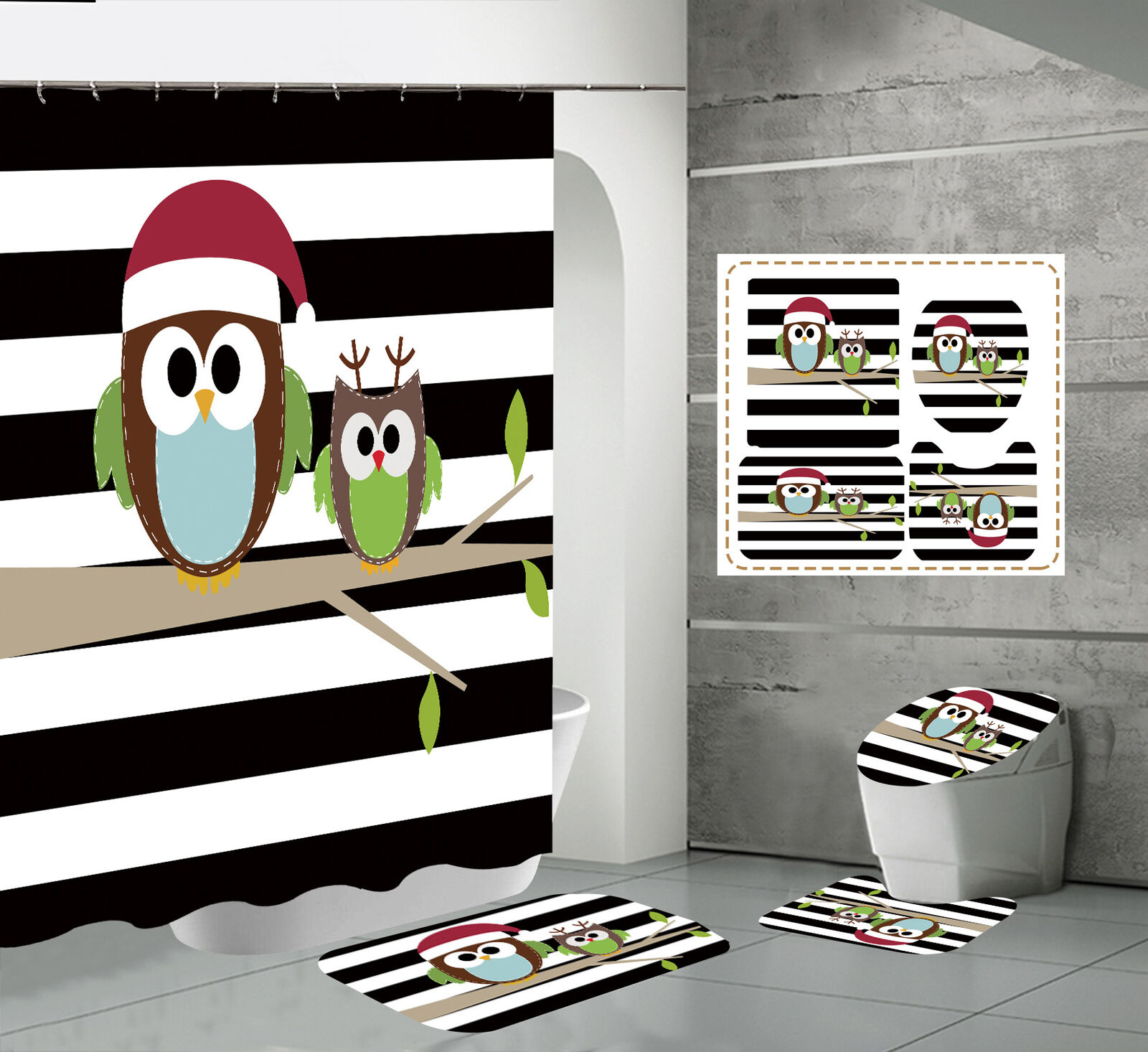 Owl Shower Curtain To Enhance Your Bathroom Decor