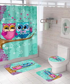 Owl Shower Curtain for Stylish Bathroom Decor
