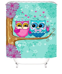 Owl Shower Curtain for Stylish Bathroom Decor