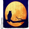 Owl Silhouette Full Moon Shower Curtain For An Enchanting Bathroom