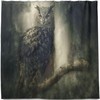 Owl in The Fog Shower Curtain Modern Home Bathroom Hotel Spa Decorations Waterproof Fabric
