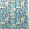 Owls Flower Texture Shower Curtain Modern Home Bathroom Hotel Spa Decorations Waterproof Fabric