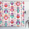 Owls Flowers Vibrant Colors Of Spring Shower Curtain For A Nature-Loving Bathroom