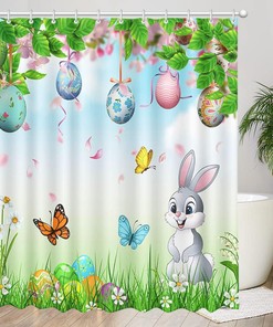 PEVA Shower Curtain by meioro - 78 x Standard Size for Bathroom Showers Bathtubs, Ocean Theme Starfish & Seashells