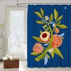 Painted Art Tropical Fruit Shower Curtain by Orange Peach