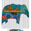 Painted Elephant Festival Waterproof Shower Curtain - Cultural Bathroom Decor