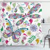 Paisley Dragonfly Butterfly Print Shower Curtain - Chic And Quirky Bathroom Decor Idea