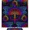 Paisley Dragonfly Sun Mandalas Shower Curtain for Boho Bathroom Decor