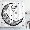 Paisley Moon Floral Shower Curtain Print - Elegant Bathroom Decor