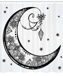 Paisley Moon Floral Shower Curtain Print - Elegant Bathroom Decor