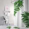 Palm Bathroom Decor: Bring Life To Your Bathroom With Green Palm Print Shower Curtain
