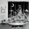Palm Leaf Minimalist Shower Curtain For Bathroom
