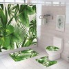 Palm Leaf Print Tropical Shower Curtain for a Relaxing Bathroom