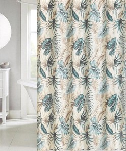Palm Leaf Shower Curtain from the Tropical Fiesta Collection
