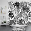 Palm Leaf Tropical Print Shower Curtain For Bathroom