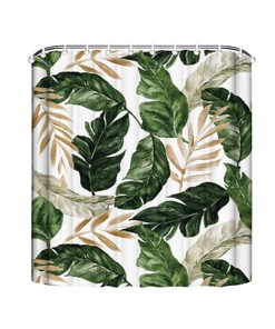 Palm Leaves Botanical Shower Curtain for Nature Lovers