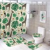 Palm Leaves Giraffe Shower Curtain for Bathroom - Nature and Wildlife Theme Shower Curtains Ideas