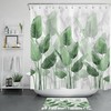 Palm Leaves Marble Texture Shower Curtain: Add A Touch Of Sophistication To Your Bathroom Decor