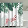 Palm Leaves Shower Curtain For Tropical Bathroom Decor