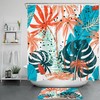 Palm Tree Shower Curtain - Tropical Nature Bathroom Accessory