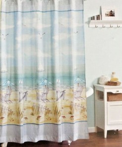 Palm Tree Tropical Shower Curtain For Beach Bathroom Decor