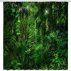 Palms and Plants: Tropical Shower Curtain for Nature Bathroom Decor