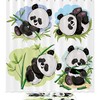 Panda Baby Bamboo Print Shower Curtain - Add Some Cuteness To Your Bathroom