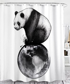 Panda Entertainment Shower Curtain For A Fun Bathroom