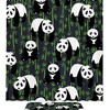 Panda and Bamboo Themed Waterproof Fabric Shower Curtain for Bathroom